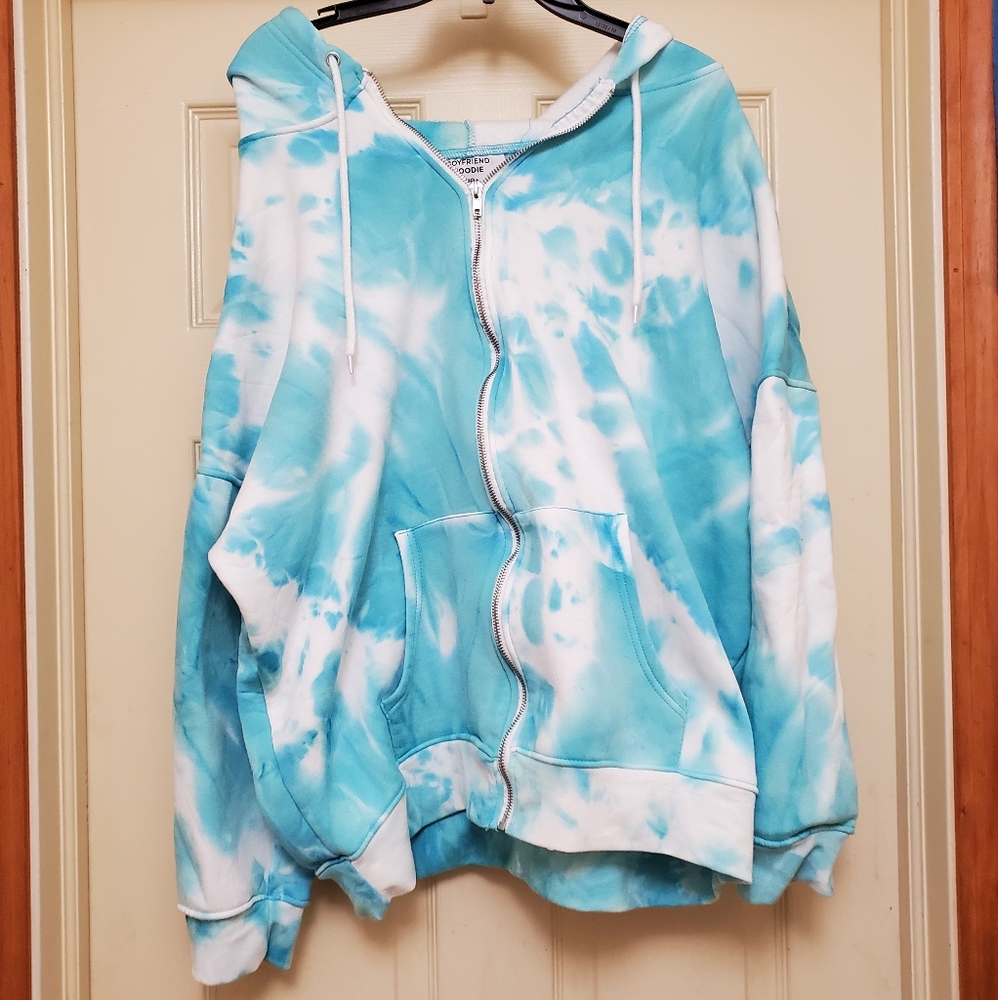 Blue Tie Dye Hoodie